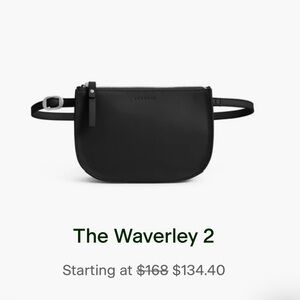 Lo & Sons versatile small leather bag (shoulder, crossbody, belt, clutch). NWOT